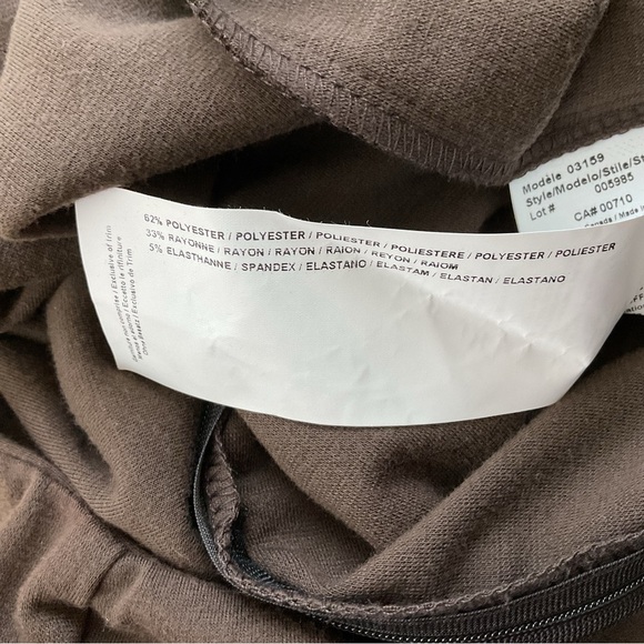 Joseph Ribkoff Brown Zip Front Knit Stretch Trouser Pants Size 6‎ - Picture 6 of 8